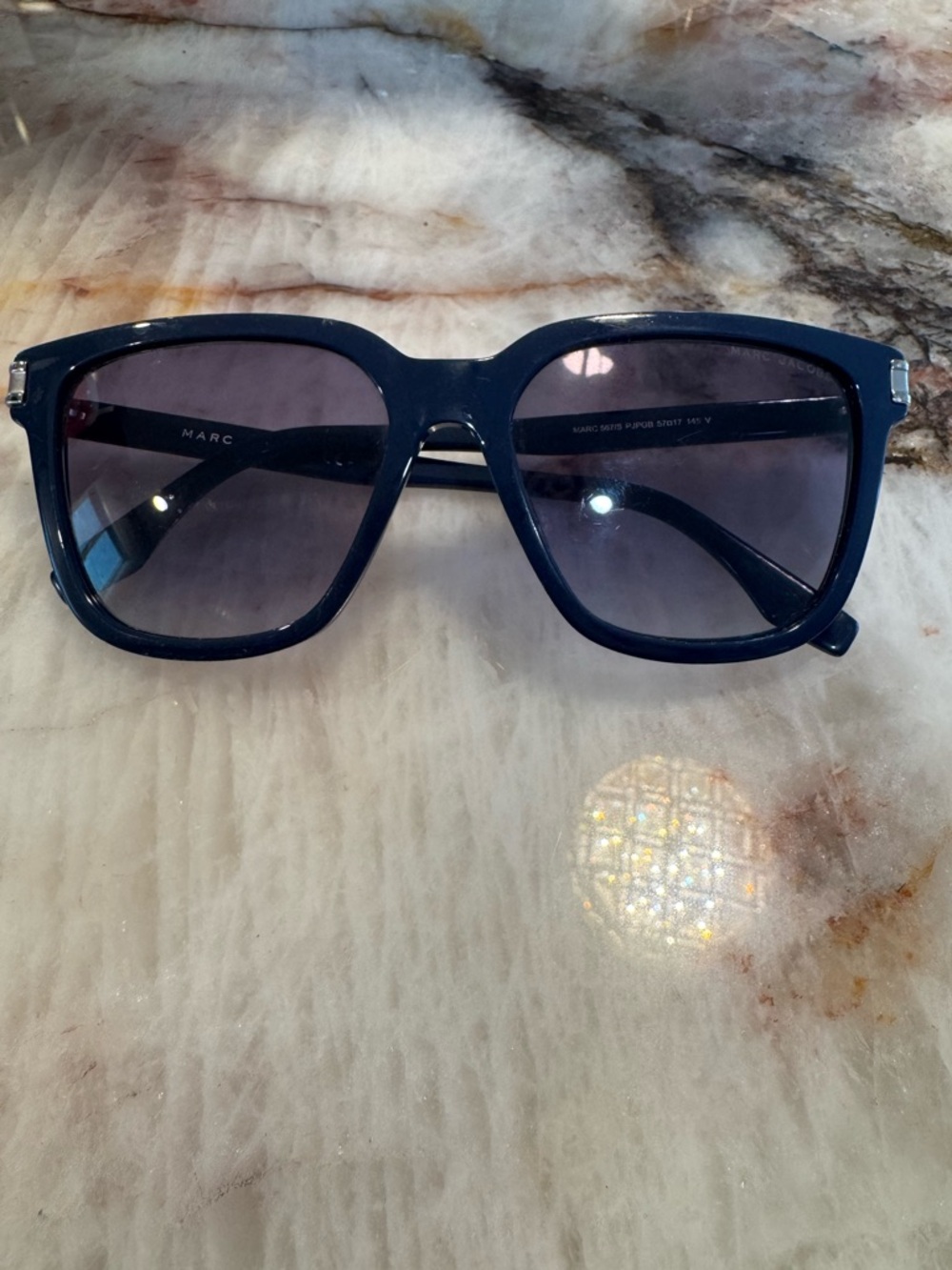 Marc Jacobs Navy Square Sunglasses